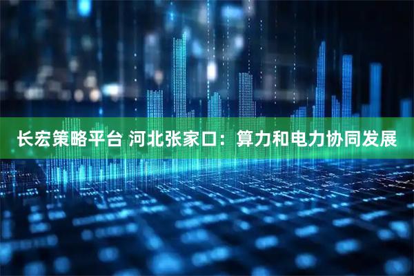 长宏策略平台 河北张家口：算力和电力协同发展